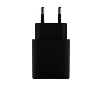CARGADOR PARED/VIAJE USB-C/PD + USB-A 20W NEGRO LEOTEC