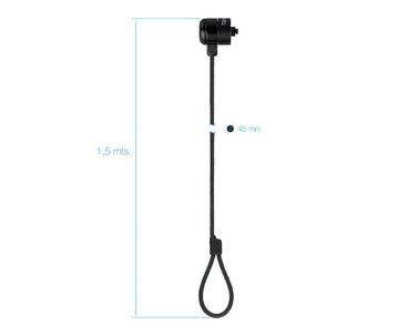 CABLE LOCK DE SEGURIDAD CON LLAVE PARA PORTATILES 1.5M GRIS TOOQ