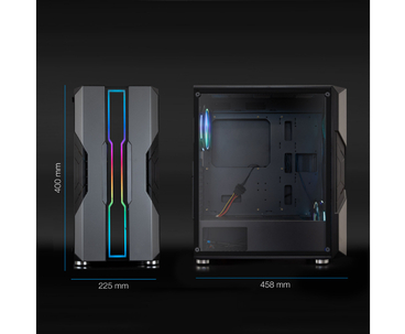 CAJA SEMITORRE ATX NIGHTCITY GAMING NEGRO TOOQ