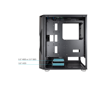 CAJA SEMITORRE ATX NIGHTCITY GAMING NEGRO TOOQ