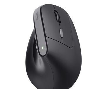 RATON OPTICO WIRELESS ERGONOMICO VERTICAL BAYO II NEGRO TRUST