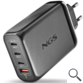 CARGADOR PARED GaN 3xUSB-C + USB-A 240W NEGRO NGS
