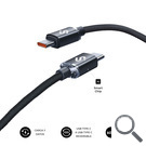CABLE OPTIMUS 60W USB-C/USB-C 1 M NEGRO SUBBLIM