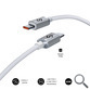 CABLE OPTIMUS 60W USB-C/USB-C 2 M BLANCO SUBBLIM