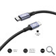 CABLE PLUS 100W USB-C/USB-C 1 M NEGRO SUBBLIM
