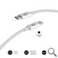 CABLE PLUS 100W USB-C/USB-C 1 M BLANCO SUBBLIM