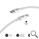 CABLE PLUS 100W USB-C/USB-C 2 M BLANCO SUBBLIM