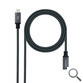 CABLE USB-C 3.2 Gen2x2 20Gbp 100W/5A, MALLADO USB-C/M-H 1 M NEGRO NANOCABLE