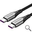 CABLE USB-C A USB-C 2.0 5A 100W 2 M GRIS VENTION