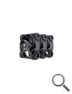 KIT 3 VENTILADORES AUXILIAR NOVA 120 NEGRO ANTEC
