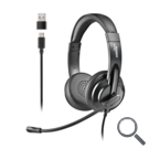 AURICULAR VOX 605 USB-C NEGRO NGS
