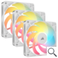 VENTILADOR AUXILIAR RS120R A-RGB 120MM WHITE TRIPLE PACK CORSAIR