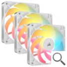 VENTILADOR AUXILIAR RS120R A-RGB 120MM WHITE TRIPLE PACK CORSAIR