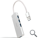 HUB 4 PUERTOS USB 3.0 18 CM NANOCABLE