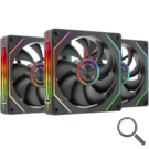 KIT 3 VENTILADORES AUXILIAR MF-LINKFINITY 2 NEGRO MARS GAMING