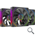KIT 3 VENTILADORES AUXILIAR MF-LINKFINITY 2R NEGRO MARS GAMING