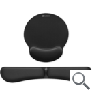 KIT ALFOMBRILLA TECLADO + RATON ERGO MEMORYFLEX NEGRO SUBBLIM