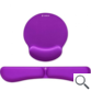 KIT ALFOMBRILLA TECLADO + RATON ERGO MEMORYFLEX MORADO SUBBLIM
