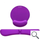 KIT ALFOMBRILLA TECLADO + RATON ERGO MEMORYFLEX MORADO SUBBLIM