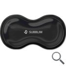 ALFOMBRILLA RATON CRYSTAL FLEX WRIST REST NEGRO SUBBLIM