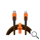 CABLE XTREME USB-C A LIGHTNING 1.5M NEGRO/NARANJA XTORM