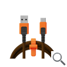 CABLE XTREME USB-A A USB-C 1.5M NEGRO/NARANJA XTORM