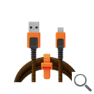 CABLE XTREME USB-A A MICRO USB 1.5M NEGRO/NARANJA XTORM