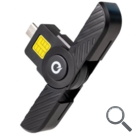 LECTOR TARJETAS INTELIGENTE DNI ELECTRONICO USB-C NEGRO TOOQ