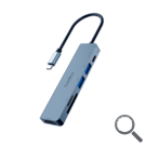 MINI DOCK C61 USB-C (2xUSB3.2/HDMI 4K/USB-C PD/1SD-MICROSD) COOLBOX