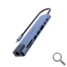 MINI DOCK C81 USB-C (2xUSB3.0/HDMI 4K/USB-C PD/USB-C/1SD-MICROSD/RJ45) COOLBOX