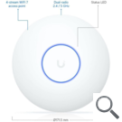 UBIQUITI WIRELESS ACCESS POINT U7-LITE WIFI7 PoE TECHO/PARED