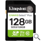 SECURE DIGITAL HC 128 GB CANVAS SELECT PLUS GEN3 CLASE10 KINGSTON