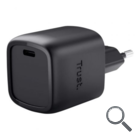 CARGADOR PARED/VIAJE USB-C 30W MAXO NEGRO TRUST