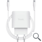 CARGADOR PARED/VIAJE USB-C 45W MAXO BLANCO TRUST