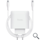 CARGADOR PARED/VIAJE USB-C 65W + CABLE USB-C 2 M MAXO BLANCO TRUST