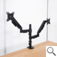 SOPORTE MESA 2 PANTALLAS 17"-32" TOOQ