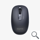 RATON OPTICO XM200 WIRELESS NEGRO APPROX