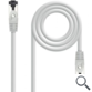 CABLE DE RED LATIGUILLO SSTP CAT8.1 AWG26 1 M GRIS NANOCABLE