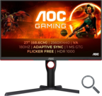 MONITOR GAMING AOC QHD 180Hz Q27G3XMN/BK