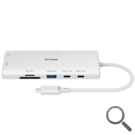 D-LINK DOCKING STATION USB-C 2 HDMI/1GbE ETHERNET/LECTOR TARJETAS