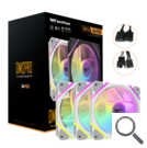 KIT 3 VENTILADORES AUXILIAR DM-12 120 PRO A-RGB BLANCO DARKFLASH