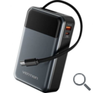 POWER BANK 20000mAh 65W USB-C + USB-C/USB-A WIRELESS GRIS VENTION