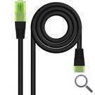 CABLE DE RED LATIGUILLO UTP CCA CAT6 AWG26 10 M NEGRO NANOCABLE