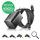 CARGADOR PARED GaN + CABLE 1.5 M USB-C + 5 CLAVIJAS LENOVO 65W NEGRO NGS