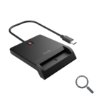 LECTOR TARJETAS EXTERNO USB-C PRIMO NEGRO TRUST