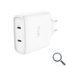 CARGADOR PARED/VIAJE 2xUSB-C 65W MAXO BLANCO TRUST