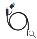 CABLE USB-C+USB-A/M - USB-C/M 3 M NANOCABLE