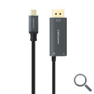 CABLE USB-C/M A DISPLAYPORT/M 8K + USB-C/H 1.8 M NANOCABLE