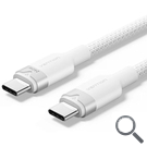 CABLE USB-C A USB-C 240W 2 M BLANCO VENTION