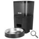 COMEDERO INTELIGENTE VISUAL CON CAMARA 1080P PARA MASCOTAS 6L NEGRO NOBLEZA